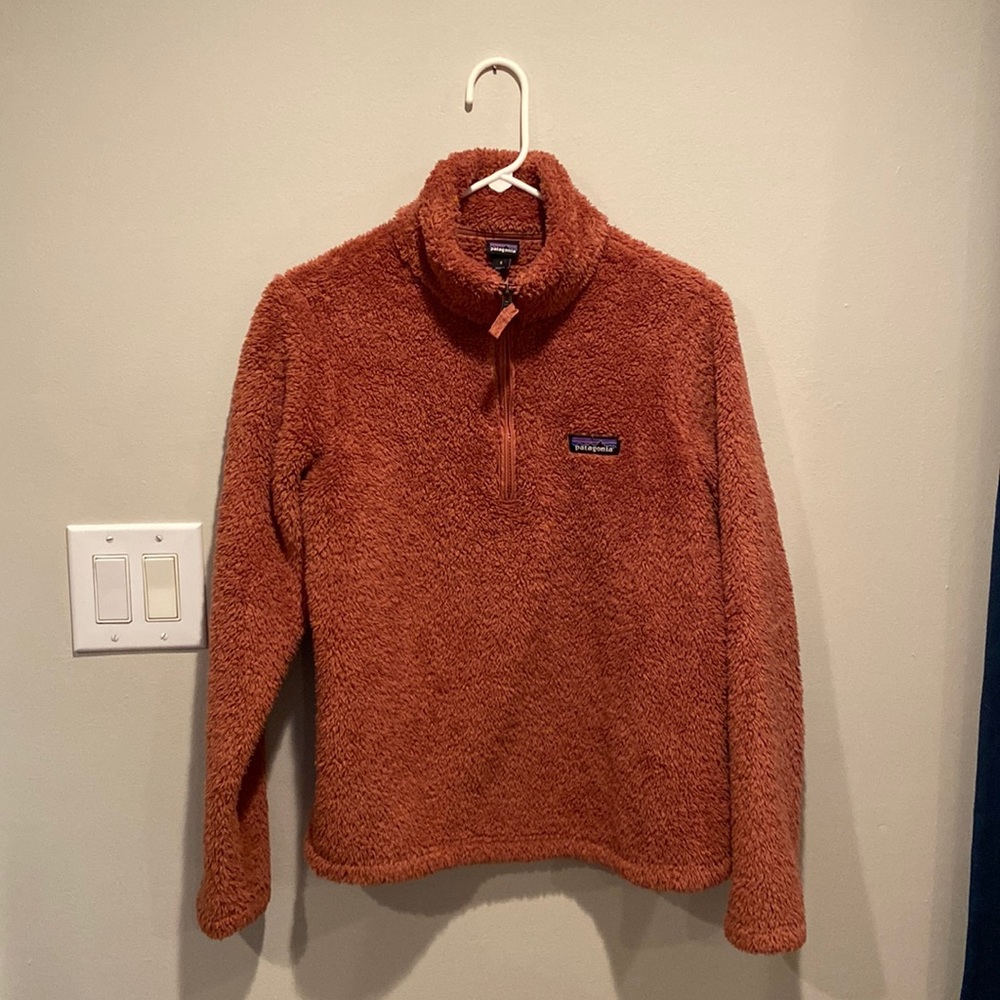 Copper color quarter zip Patagonia fleece